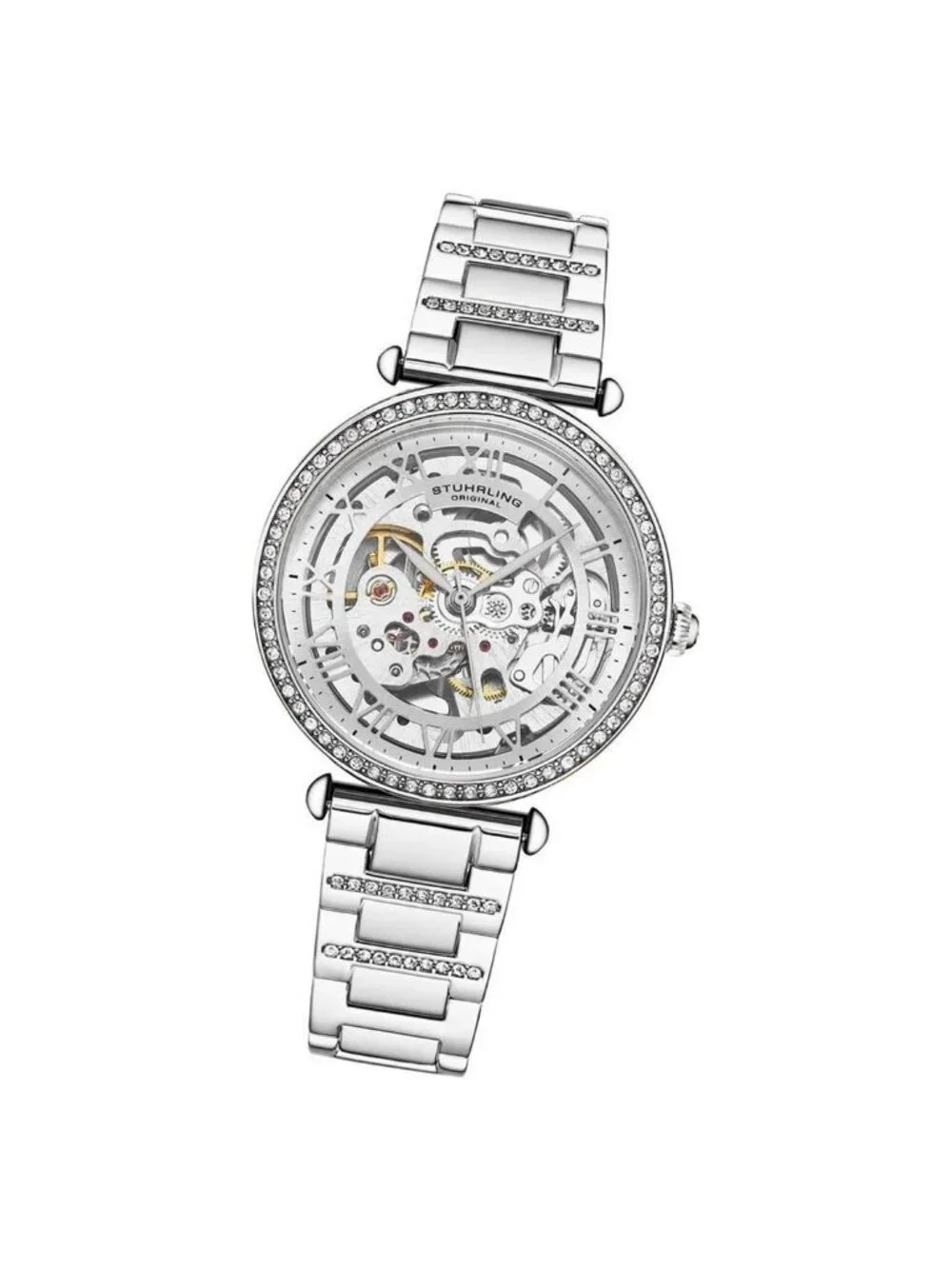 NWT Stuhrling Original Legacy Automatic Silver Dial Ladies Watch